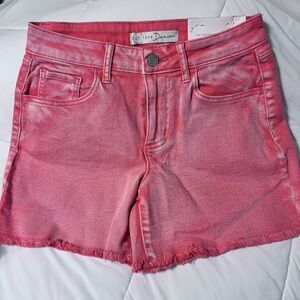 Denim&Co Vibrant Pink Jean Shorts